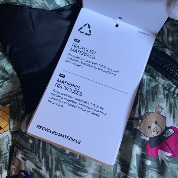 NWT The North Face Baby 1996 Retro Nuptse One-Piece, 18-24M - Picture 4 of 14